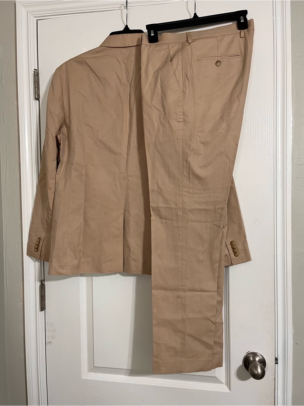 Express Men's Khaki Chinos - Light Tan Size38R Jacket  Pants 30x32 Like New